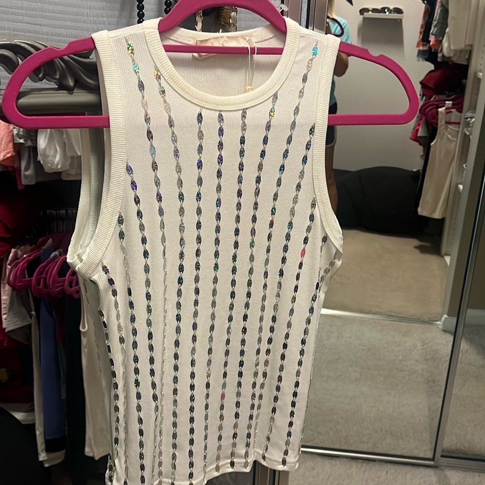 L/C Collection Sparkle Tank Top